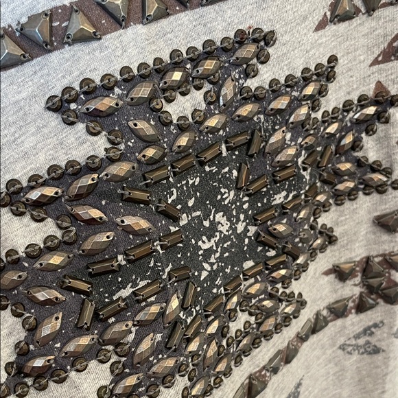 Double D Ranch Beaded Graphic Womens Tunic - Picture 3 of 6